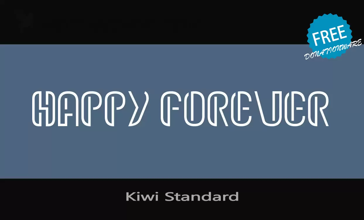 「Kiwi-Standard」字体效果图