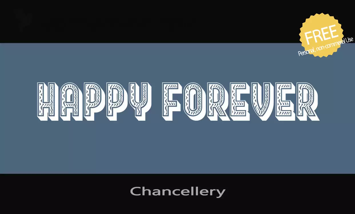 Font Sample of Chancellery