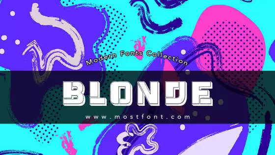 「Blonde」字体排版图片