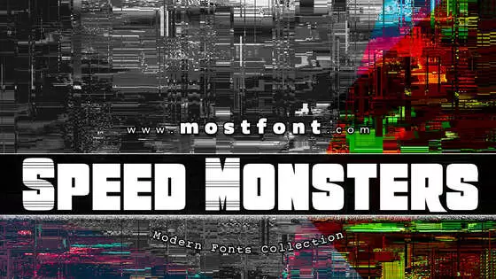 Typographic Design of Speed-Monsters-Demo