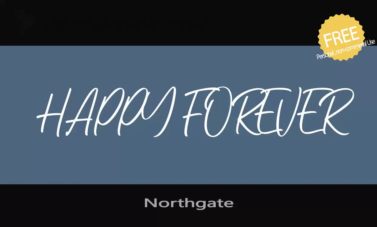 Font Sample of Northgate