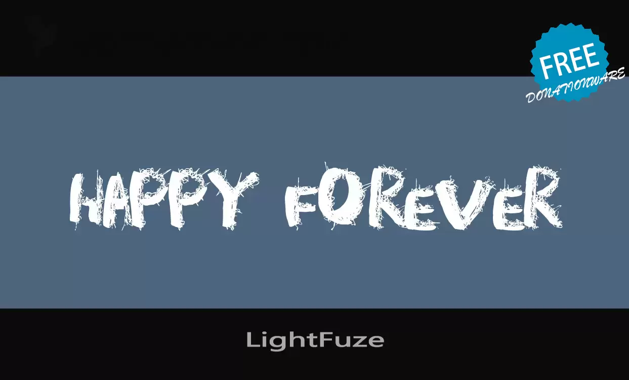 「LightFuze」字体效果图