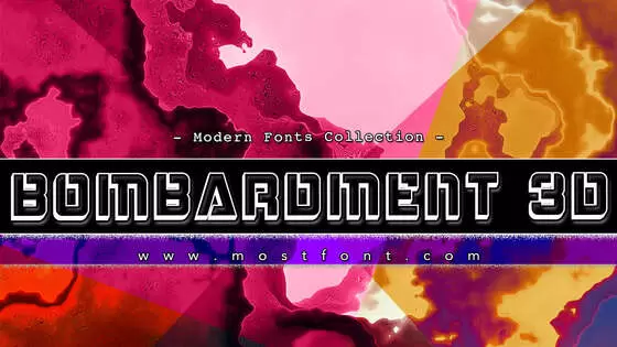 Typographic Design of Bombardment-3D