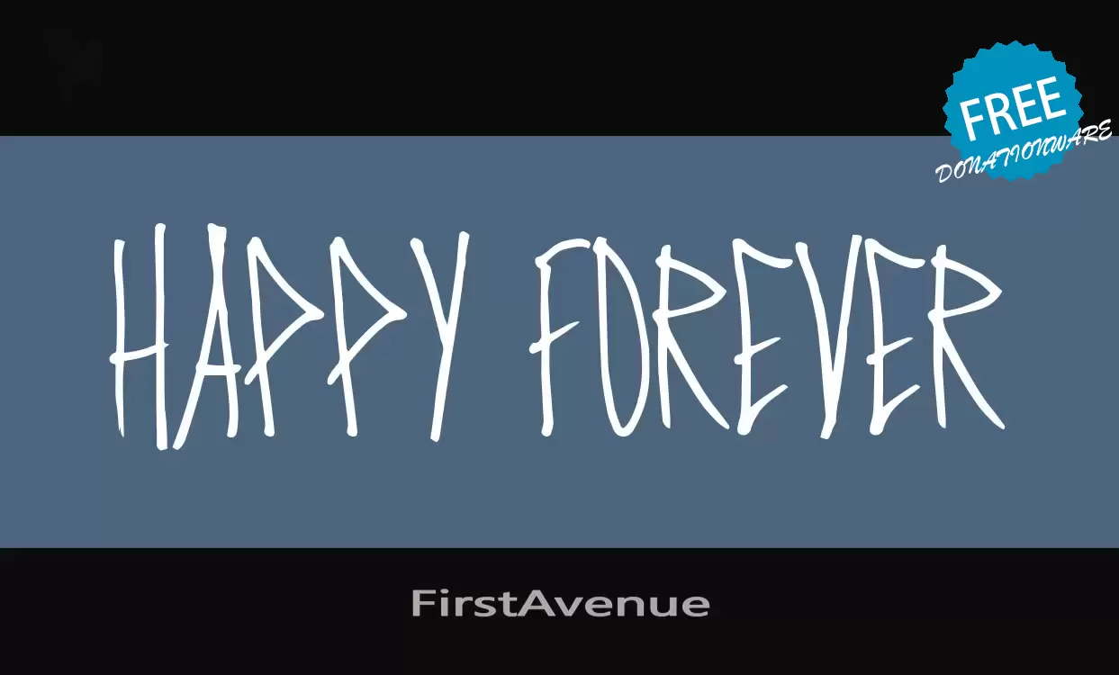 Font Sample of FirstAvenue