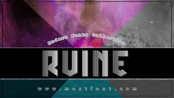 「Ruine」字体排版样式