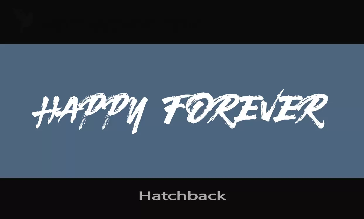 Font Sample of Hatchback