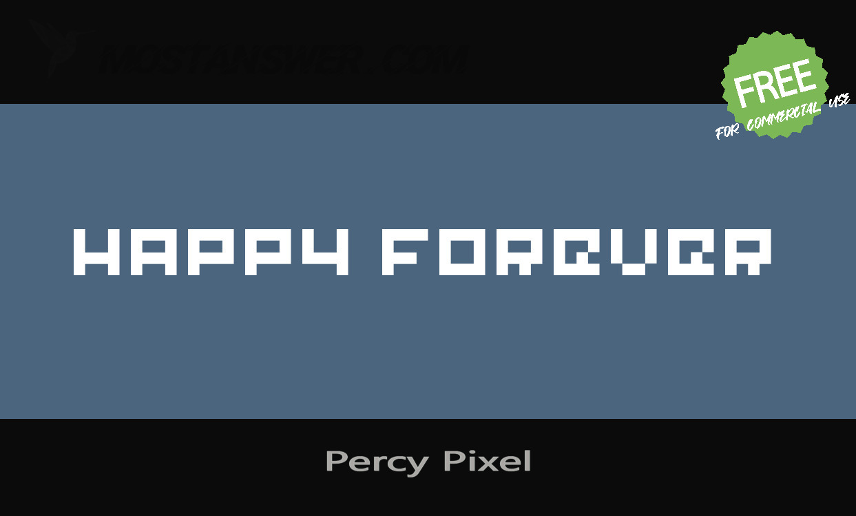 Percy Pixel Font by rt Jowett | mostfont.com