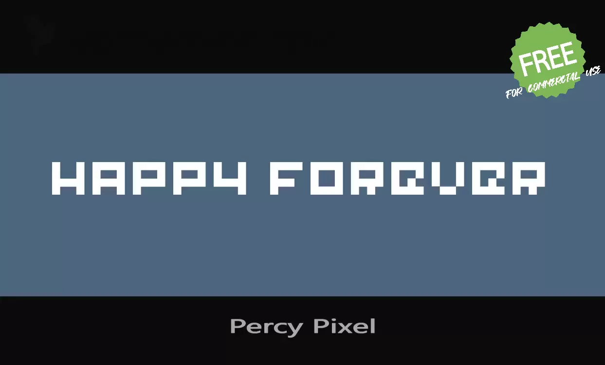 「Percy Pixel」字体效果图