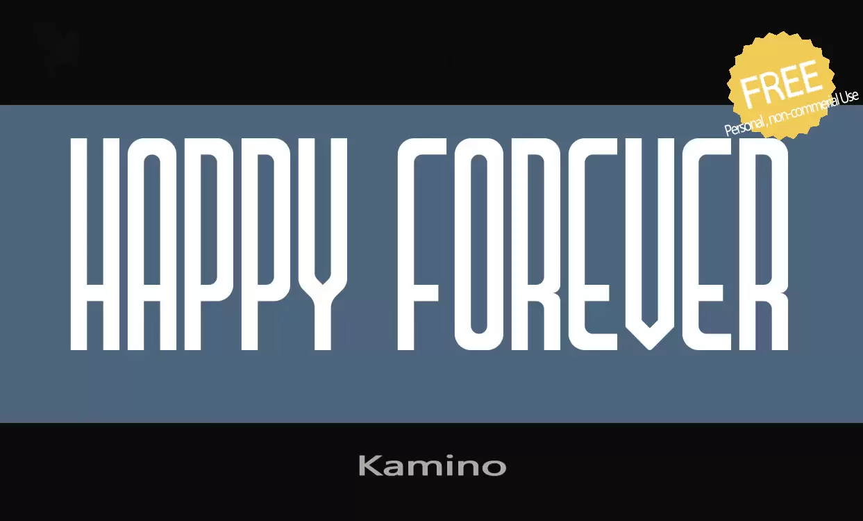 Font Sample of Kamino