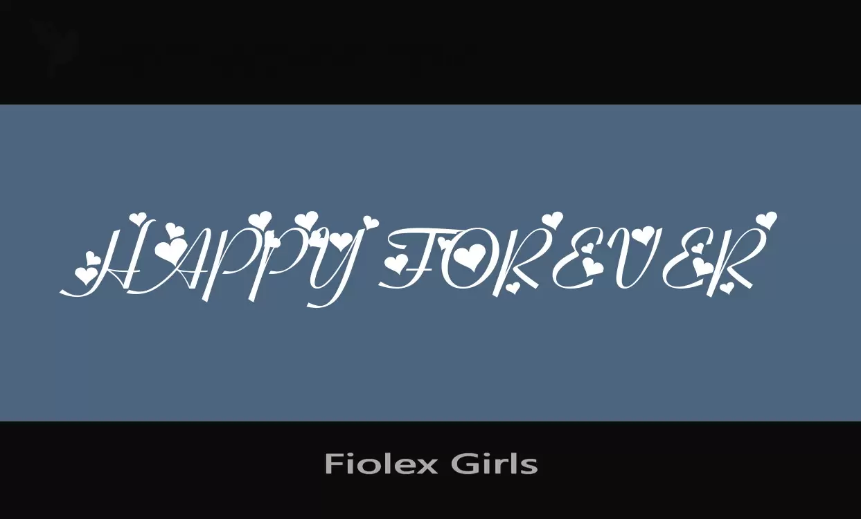 Font Sample of Fiolex-Girls