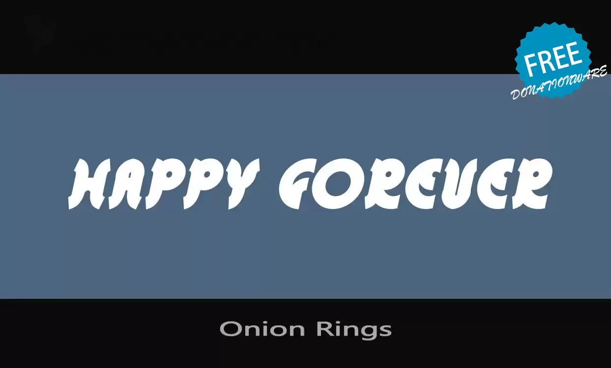 「Onion-Rings」字体效果图