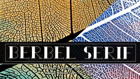 「Berbel-Serif」字体排版图片