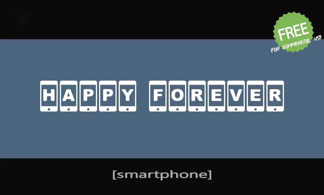 Font Sample of [smartphone]