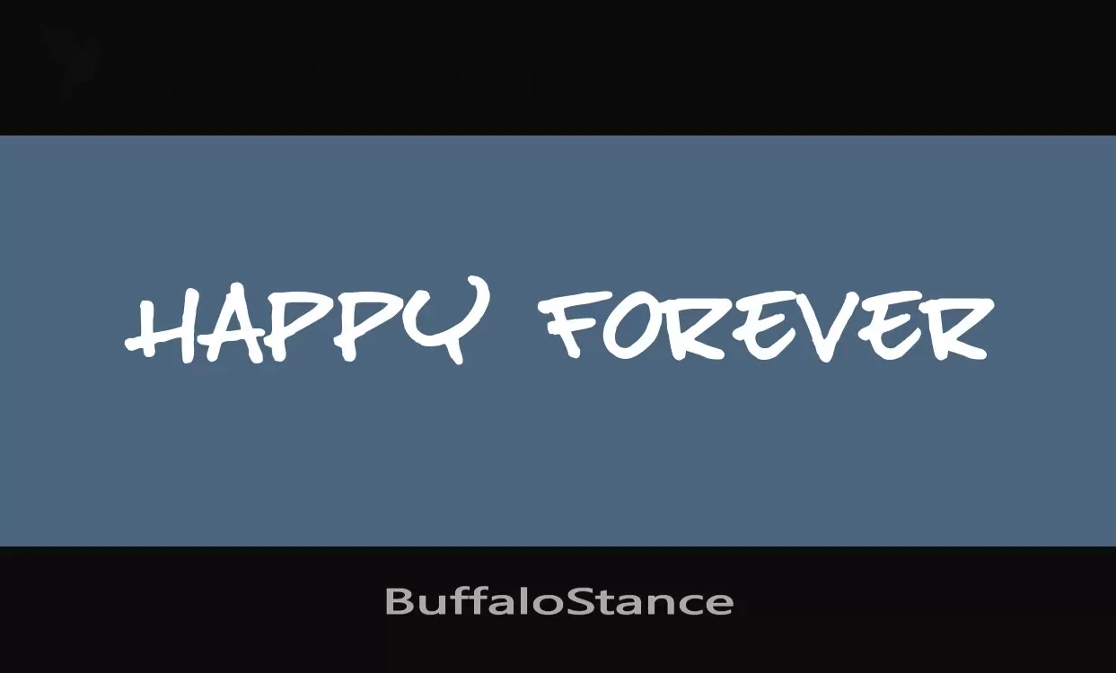 Font Sample of BuffaloStance