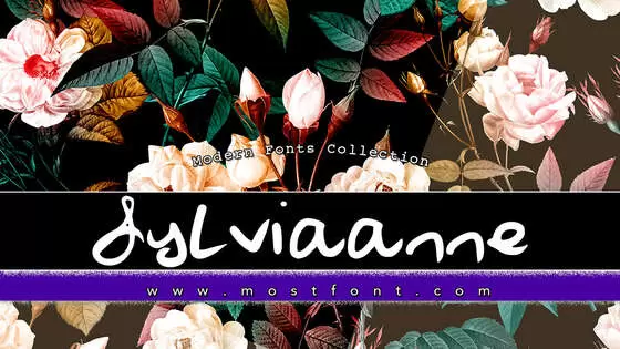 「Sylviaanne」字体排版图片