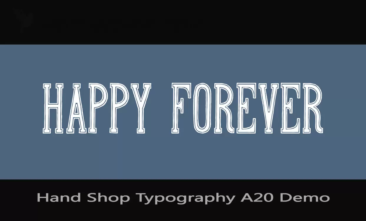 「Hand-Shop-Typography-A20-Demo」字体效果图