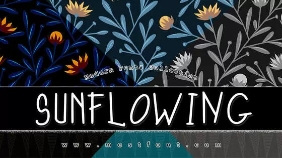 「SunFloWiNG」字体排版样式