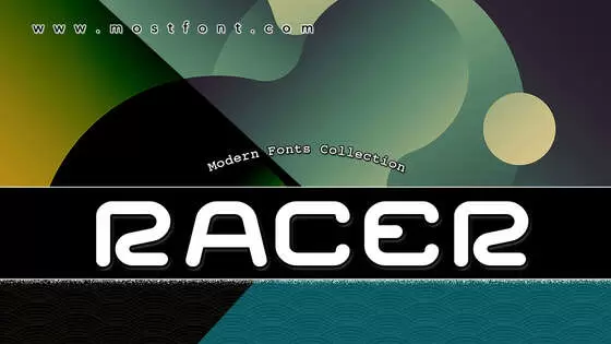 「Racer」字体排版图片