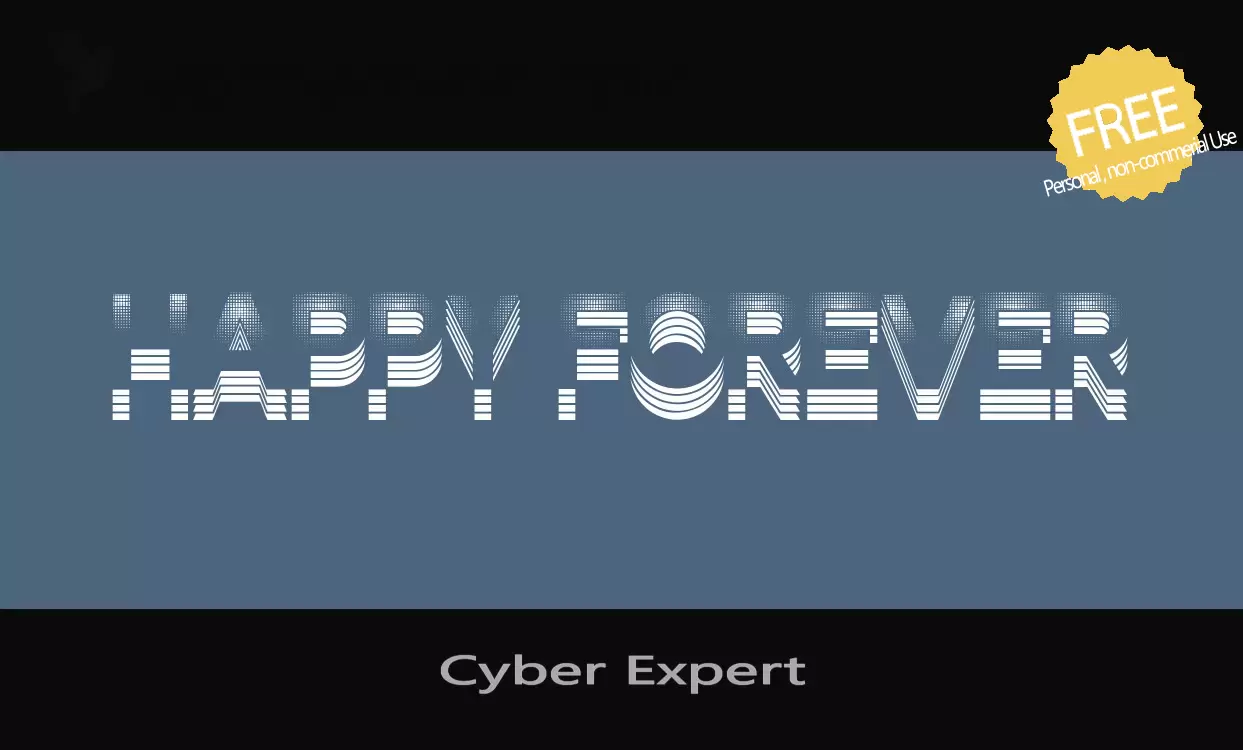 Font Sample of Cyber-Expert