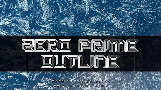 「Zero-Prime-Outline」字体排版图片