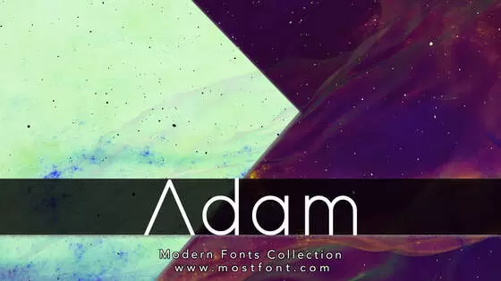 「Adam」字体排版样式