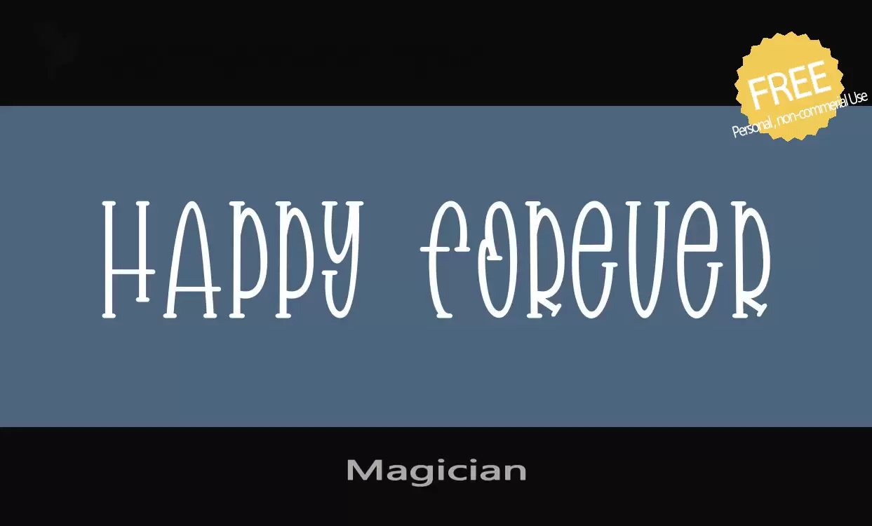 「Magician」字体效果图