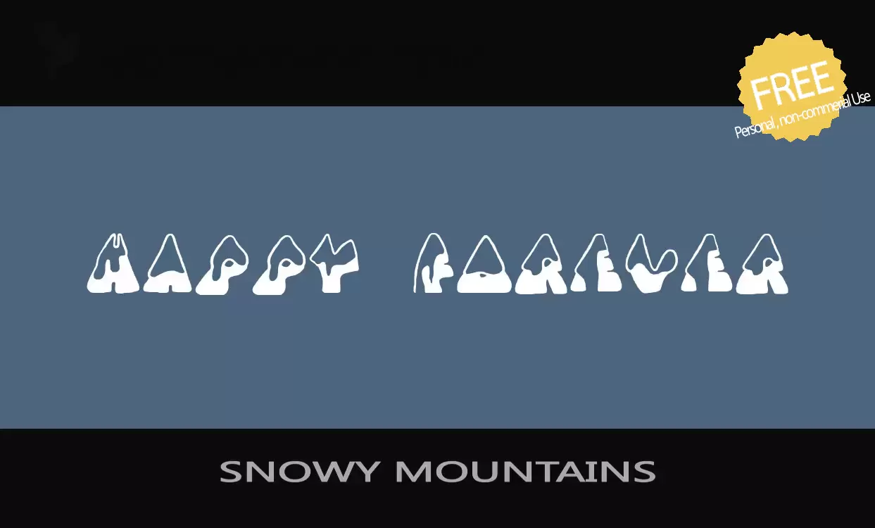 Sample of SNOWY-MOUNTAINS