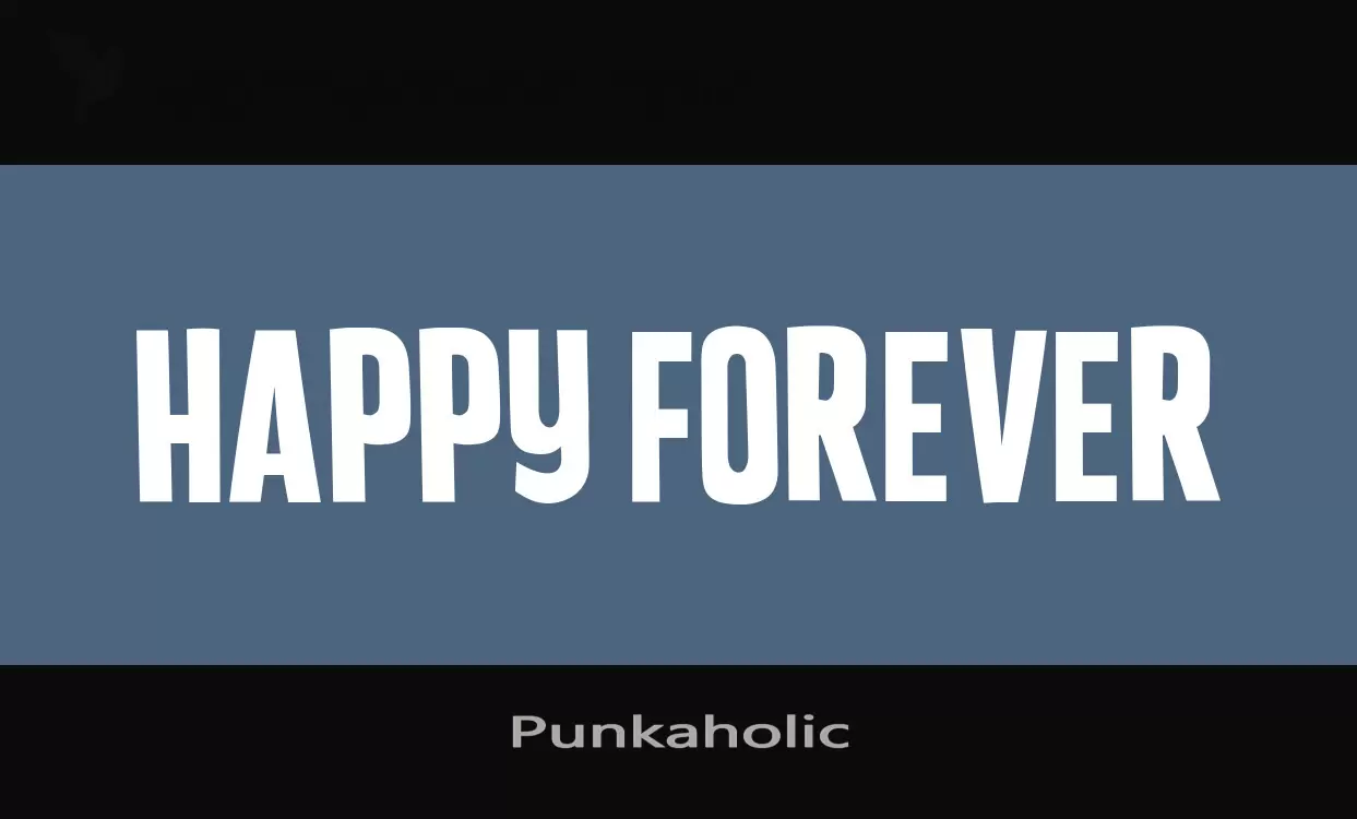 Font Sample of Punkaholic