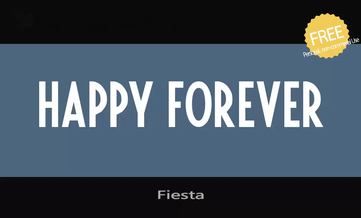 Font Sample of Fiesta