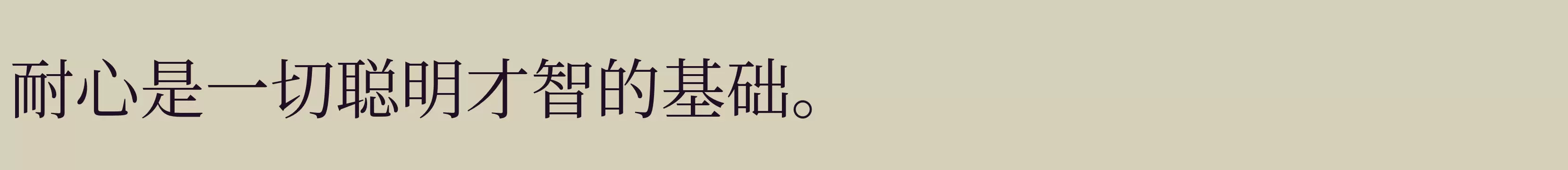 「Regular」字体效果图