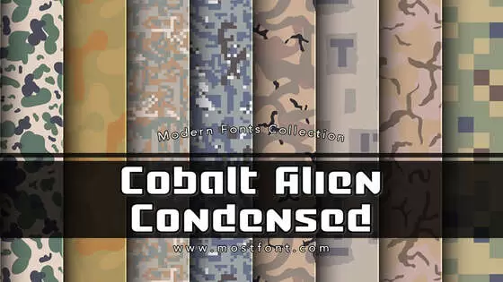 Typographic Design of Cobalt-Alien-Condensed