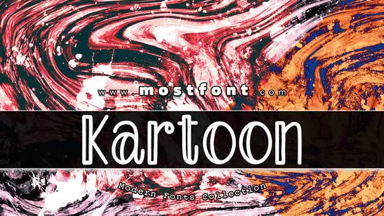 「Kartoon」字体排版样式