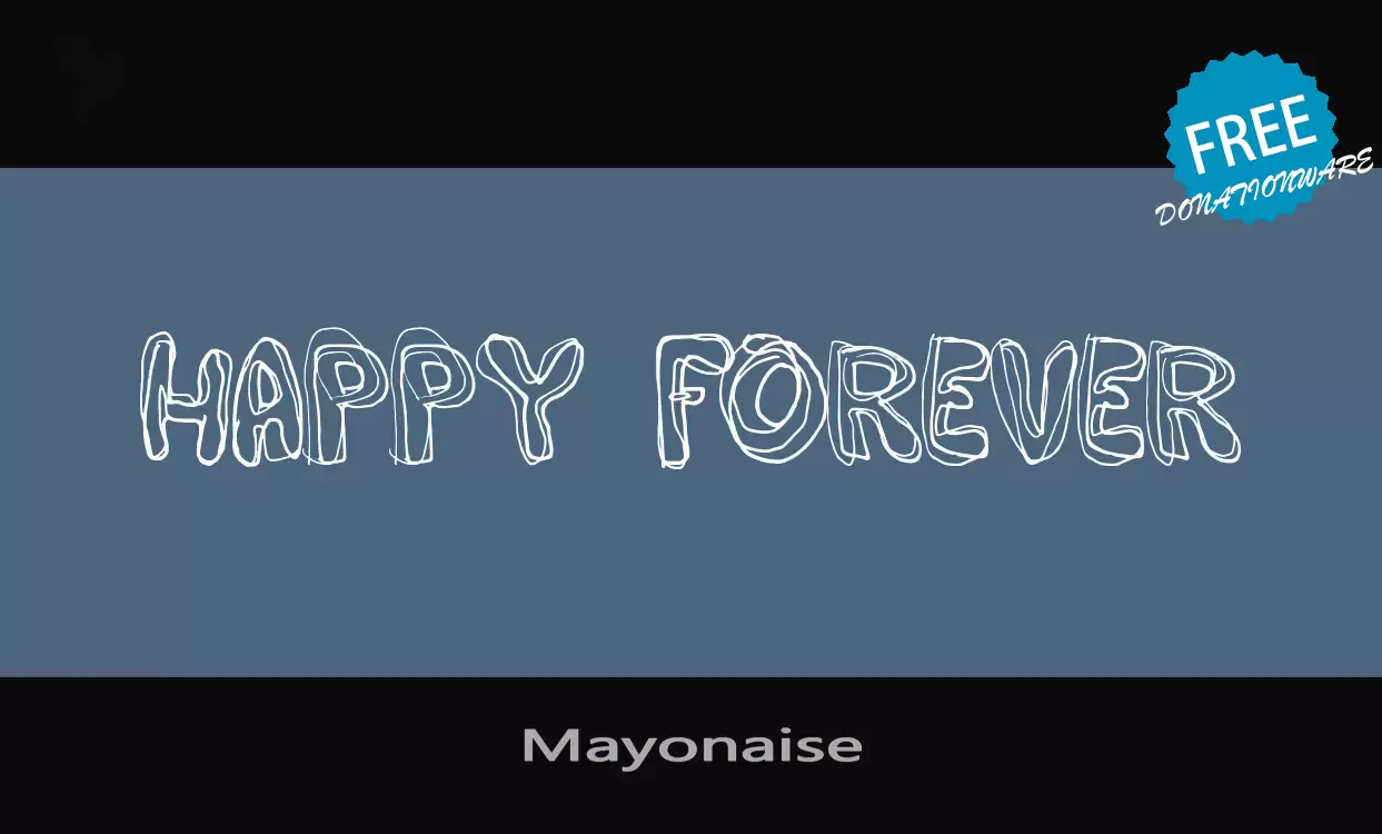 Font Sample of Mayonaise