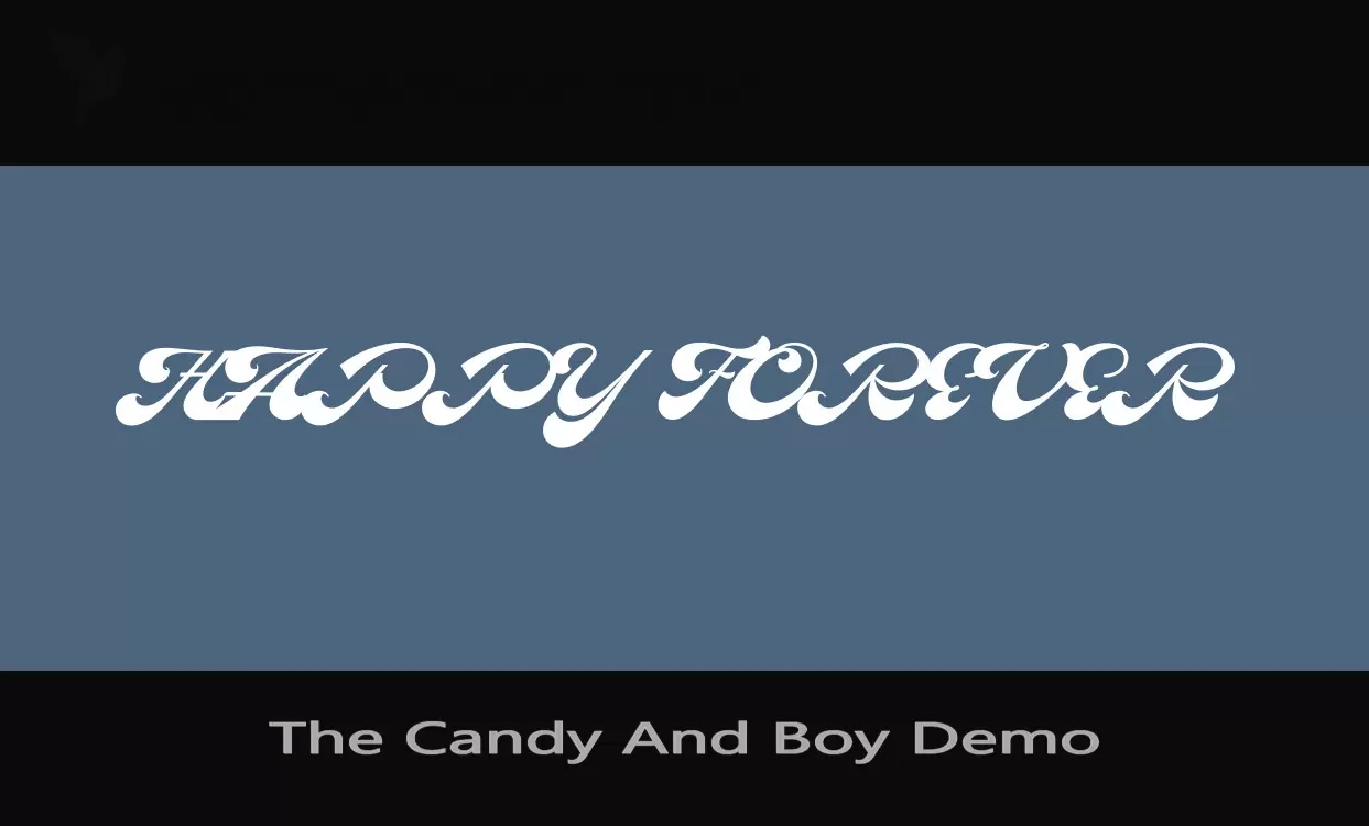 「The-Candy-And-Boy-Demo」字体效果图