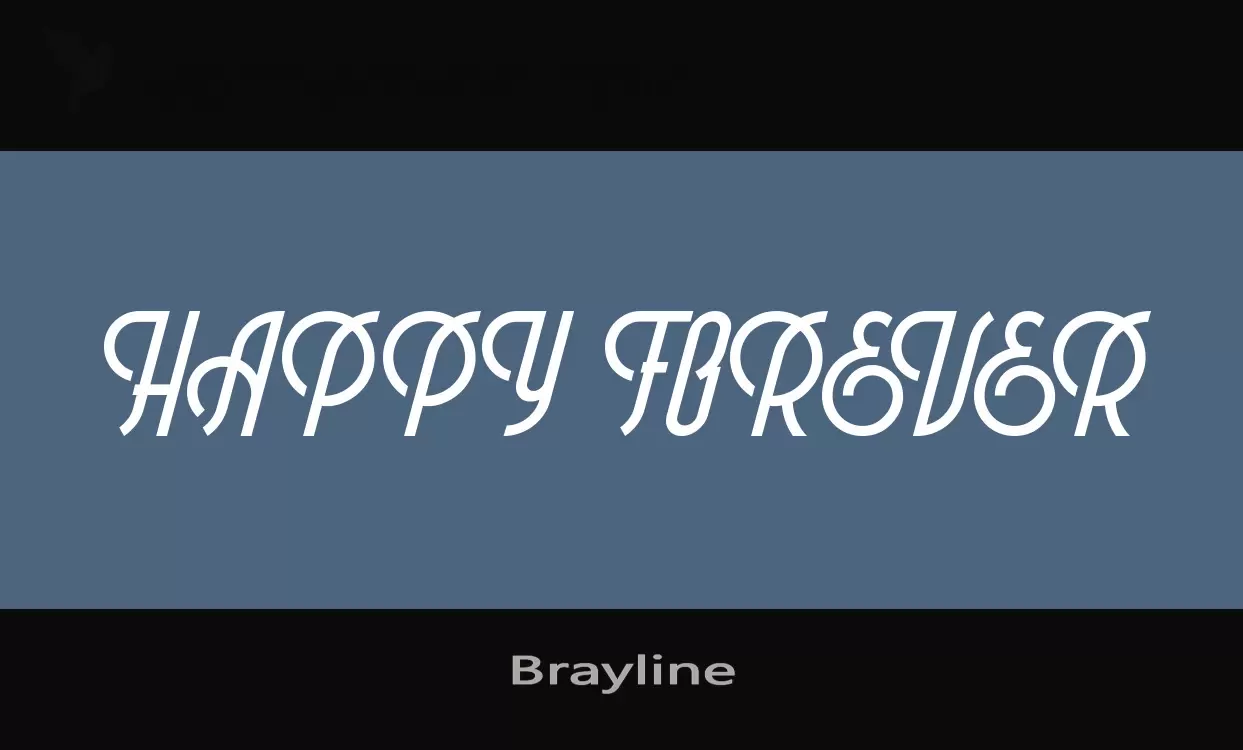 「Brayline」字体效果图