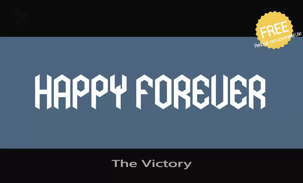 Font Sample of The-Victory