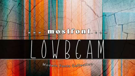 「LowBeam」字体排版图片