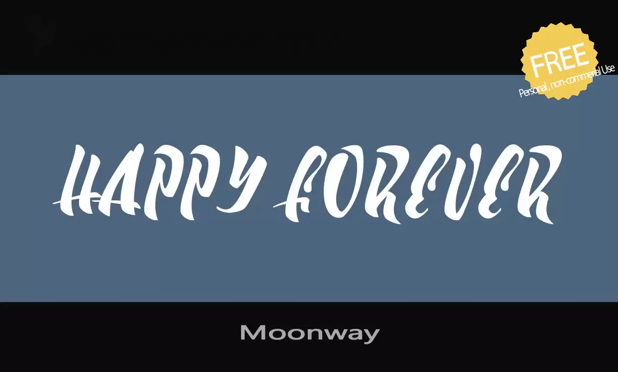 「Moonway」字体效果图