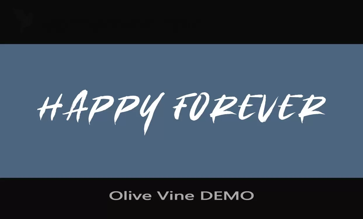 「Olive-Vine-DEMO」字体效果图