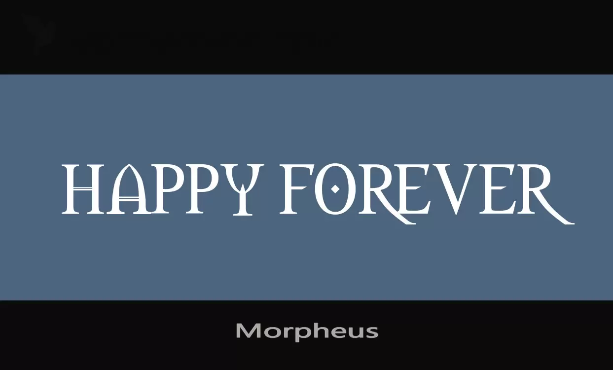 「Morpheus」字体效果图