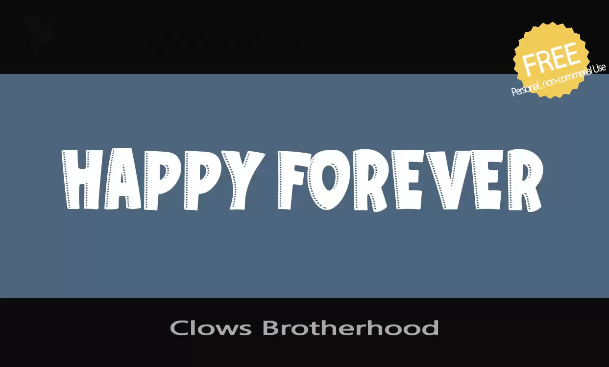 「Clows-Brotherhood」字体效果图