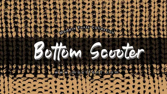 「Bottom-Scooter」字体排版样式