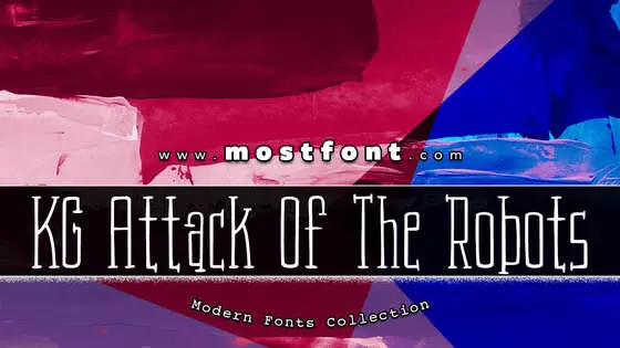 Typographic Design of KG-Attack-Of-The-Robots