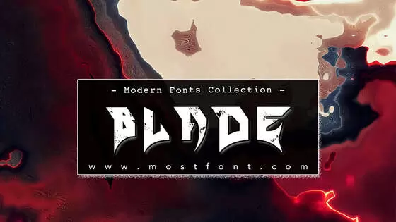 「Blade」字体排版图片