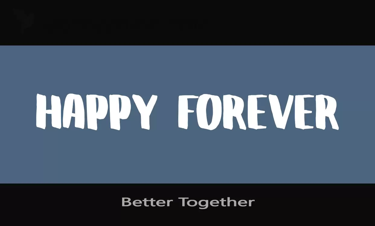 「Better-Together」字体效果图