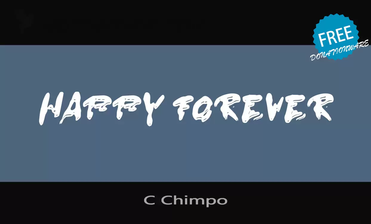 「C-Chimpo」字体效果图