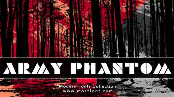 Typographic Design of Army-Phantom