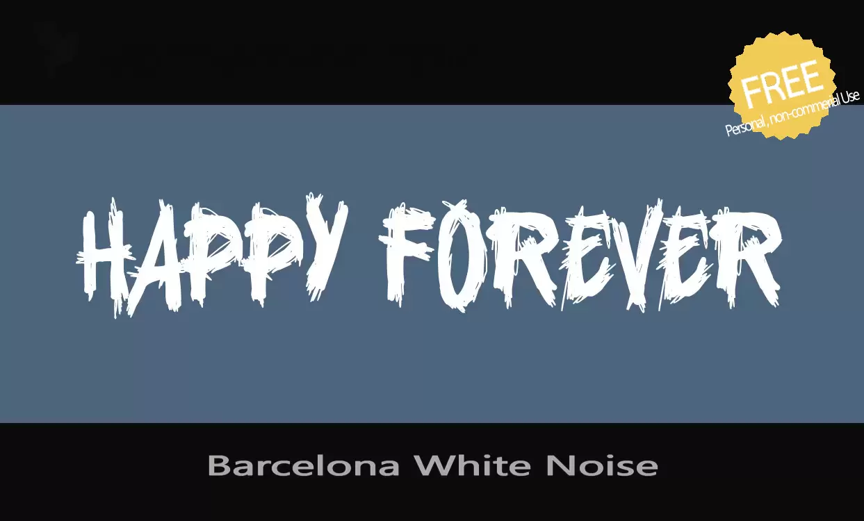 「Barcelona-White-Noise」字体效果图