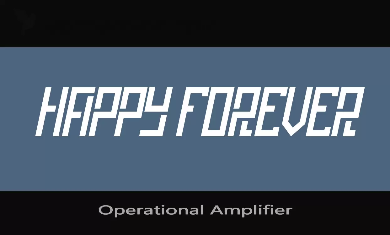 Font Sample of Operational-Amplifier