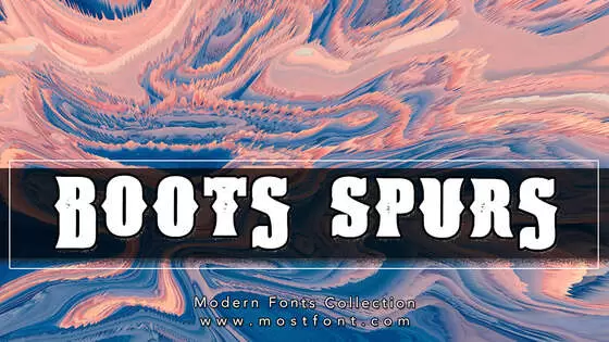 「Boots-&-Spurs」字体排版样式